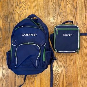 Pottery Barn backpack and lunchbox